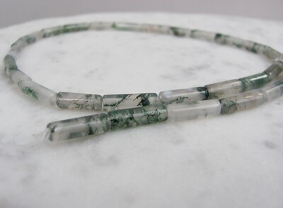 Moss Agate Necklace and Earring Set - image7